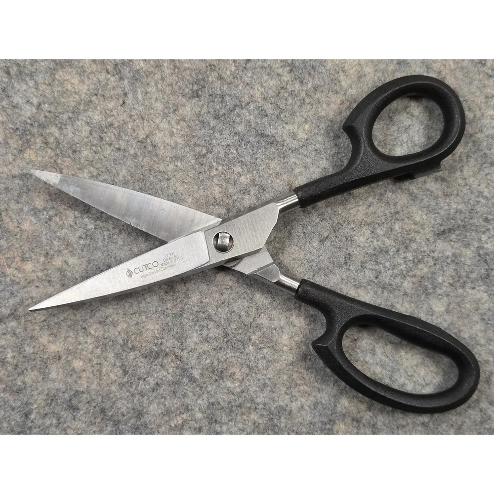 Cutco 77 KK Super Shears High Carbon Stainless Steel Kitchen Scissors Black USA